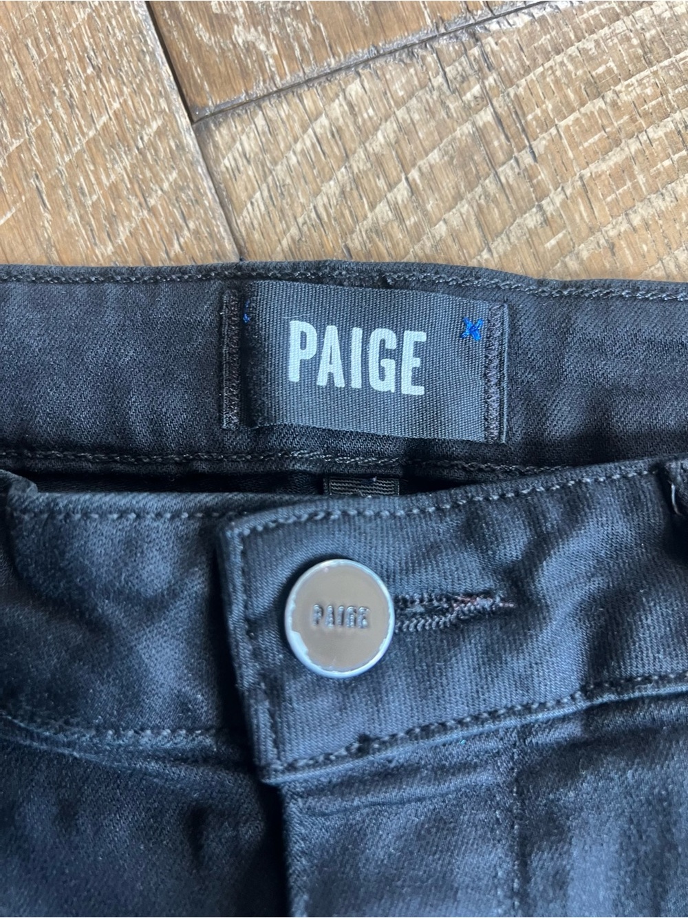 PAIGE Women's Black High-Rise Skinny Jeans - Picture 3 of 7